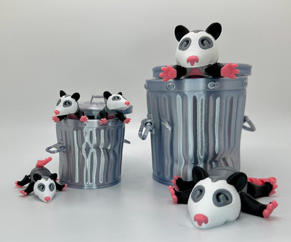 Adorable Forest and Trash Animal Collection - Fidget Toy - ADHD relief - Trash Panda, Possum, Skunk, and Forest Fox - Small, Medium, Large.