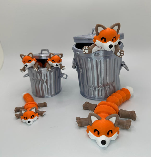 Adorable Forest and Trash Animal Collection - Fidget Toy - ADHD relief - Trash Panda, Possum, Skunk, and Forest Fox - Small, Medium, Large.