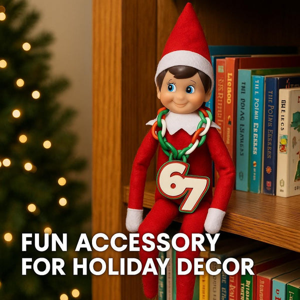 6-7 Elf Sized Hype Chain | Scout Elf Chain | Funny Christmas Gift | SIX - SEVEN